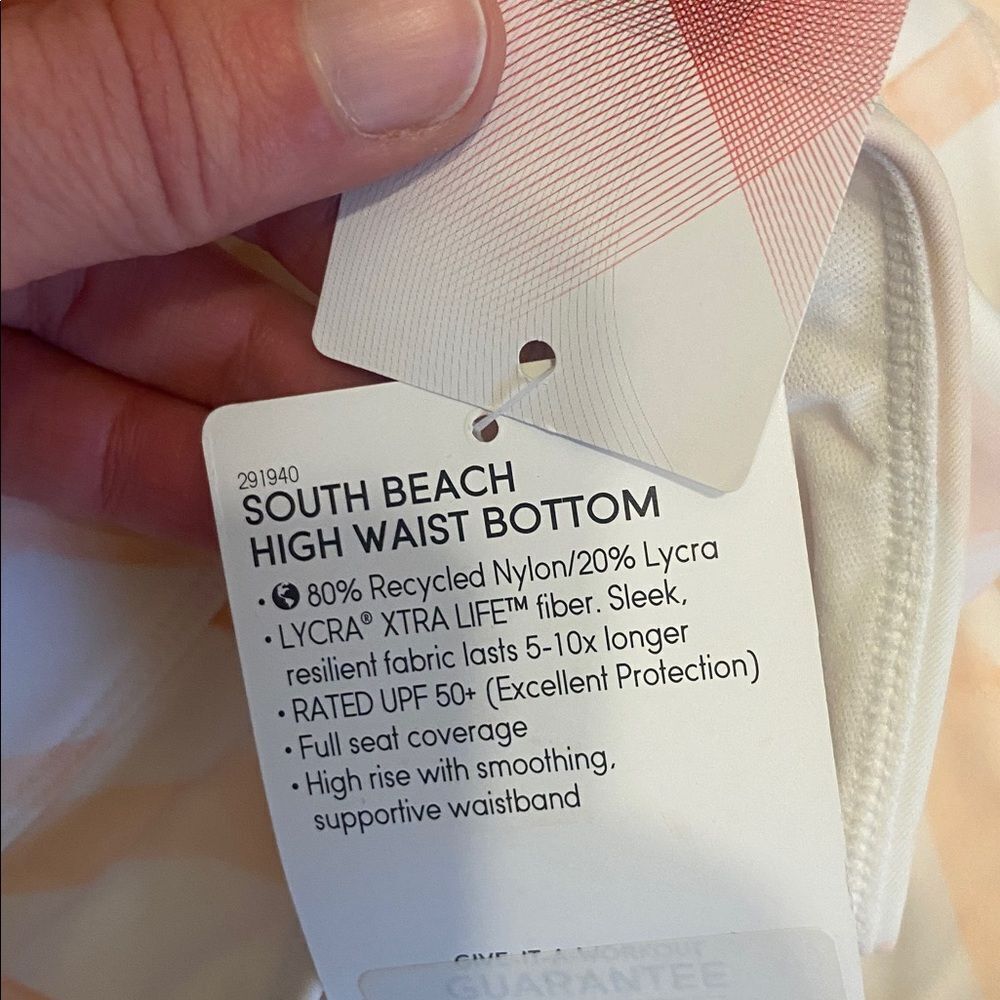 Athleta Pink & White South Beach Bikini 3-Piece Set Size 34B/C & Large NEW - Picture 12 of 16